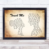 The Doors Touch Me Man Lady Couple Song Lyric Quote Print