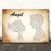 Aretha Franklin Angel Man Lady Couple Song Lyric Print