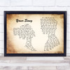 Elton John Your Song Man Lady Couple Song Lyric Print