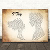Macy Gray I Try Man Lady Couple Song Lyric Print