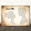 Sanctus Real Lead Me Man Lady Couple Song Lyric Print