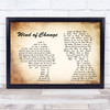 Scorpions Wind of Change Man Lady Couple Song Lyric Print