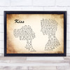 Prince Kiss Man Lady Couple Song Lyric Quote Print