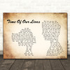 James Blunt Time Of Our Lives Man Lady Couple Song Lyric Print