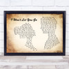 James Morrison I Won't Let You Go Man Lady Couple Song Lyric Print