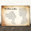 Elbow The Bones of You Man Lady Couple Song Lyric Quote Print