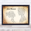 Oasis Live Forever Man Lady Couple Song Lyric Quote Print