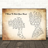 The Beatles I Want To Hold Your Hand Man Lady Couple Song Lyric Print