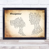 Kris Allen Blindfolded Man Lady Couple Song Lyric Music Art Print