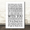 Chris Isaak Wicked Game Song Lyric Quote Print