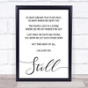 Commodores Lionel Ritchie Still Song Lyric Quote Print