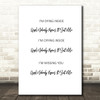 Tony Rich Project Nobody Knows Song Lyric Quote Print