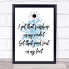Blue Can't Stop The Feeling Justin Timberlake Song Lyric Quote Print