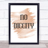 Watercolour No Diggity Song Lyric Quote Print