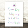 Rainbow Grease Summer Nights Song Lyric Quote Print
