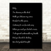 Black White & Black Ed Sheeran Perfect Song Lyric Quote Print