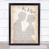 Luke Bryan Play It Again Man Lady Bride Groom Wedding Song Lyric Wall Art Print