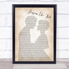 Granger Smith Happens Like That Man Lady Bride Groom Wedding Song Lyric Print