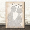 MUNA I Know A Place Man Lady Bride Groom Wedding Song Lyric Quote Print