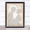 The Beatles You've Got To Hide Your Love Away Bride Groom Song Lyric Quote Print