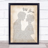 The Rolling Stones Wild Horses Man Lady Bride Groom Wedding Song Lyric Print