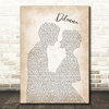Nelly & Kelly Rowland Dilemma Man Lady Bride Groom Wedding Song Lyric Print