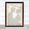 Brian McKnight For The Rest Of My Life Man Lady Bride Groom Wedding Print