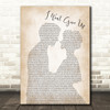Jason Mraz I Won't Give Up Man Lady Bride Groom Wedding Print