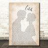 Sam Smith Latch Man Lady Bride Groom Wedding Print