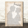 The Corrs Irresistible Man Lady Bride Groom Wedding Print