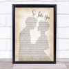 Fabolous ft. Ashanti So Into You Man Lady Bride Groom Wedding Song Lyric Print
