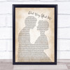 Frances Don't Worry About Me Man Lady Bride Groom Wedding Song Lyric Print