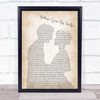 Jefferson Starship Nothing's Gonna Stop Us Now Man Lady Bride Groom Wedding Song Lyric Print
