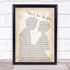 Meadowlark May I Have This Dance Man Lady Bride Groom Wedding Song Lyric Print