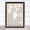 Pixies Where is My Mind Man Lady Bride Groom Wedding Song Lyric Print