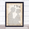 Wretch 32 6 Words Man Lady Bride Groom Wedding Song Lyric Print
