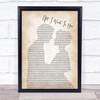 Barry Louis Polisar All I Want Is You Man Lady Bride Groom Song Lyric Print