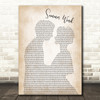 Frank Sinatra Summer Wind Man Lady Bride Groom Wedding Song Lyric Print
