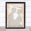 The Libertines You're My Waterloo Man Lady Bride Groom Wedding Song Lyric Print