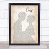Dave Matthews Band Crush Song Lyric Man Lady Bride Groom Wedding Print
