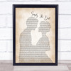 James Bay Simply The Best Man Lady Bride Groom Wedding Song Lyric Print