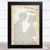 Nelson (Can't Live Without Your) Love And Affection Man Lady Bride Groom Wedding Song Lyric Music Art Print