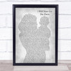 Rita Ora I Will Never Let You Down Mother & Baby Grey Song Lyric Print