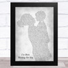 Mamma Mia 2 I've Been Waiting For You Mother & Child Grey Song Lyric Music Art Print