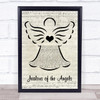 Donna Taggart Jealous of the Angels Music Script Angel Song Lyric Print