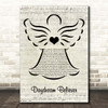 The Monkees Daydream Believer Music Script Angel Song Lyric Print