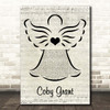 Winter Bear Coby Grant Music Script Angel Song Lyric Print