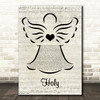 Florida Georgia Line Holy Music Script Angel Song Lyric Wall Art Print