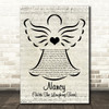 Frank Sinatra Nancy (With The Laughing Face) Music Script Angel Song Lyric Wall Art Print