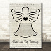 The Foundations Build Me Up Buttercup Music Script Angel Song Lyric Wall Art Print
